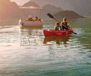 Kayaking at Hatta Dam