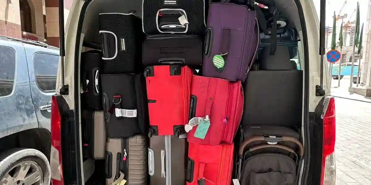 12 seater van luggage space