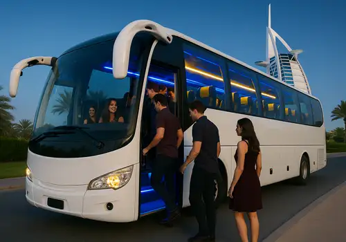 50 seater bus hire in Dubai for parties