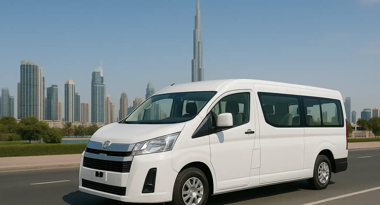 7 to 16 Seater Minivan hire in Dubai UAE
