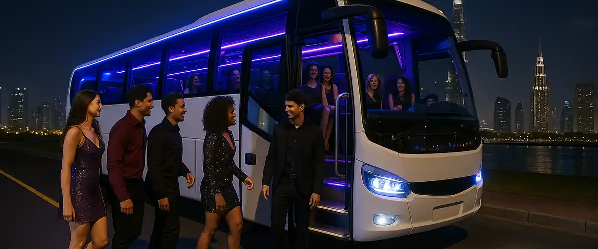 Hire party bus in Dubai