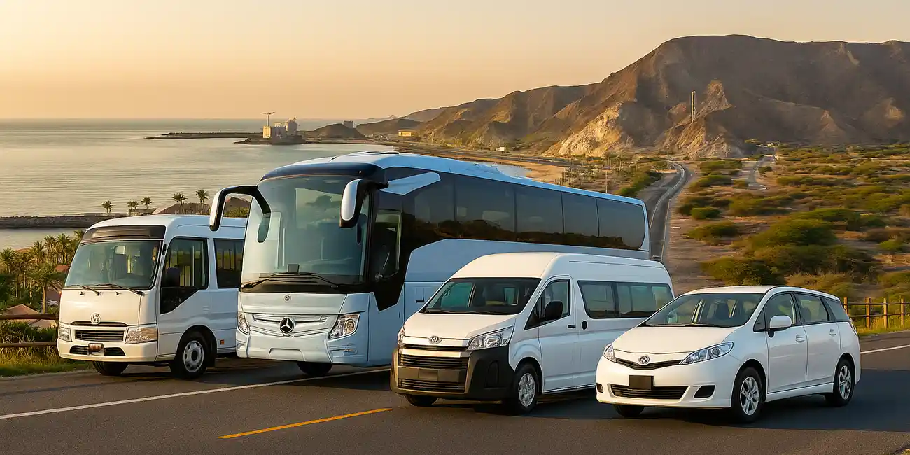 Transfer to Fujairah by Taxi or Bus and van
