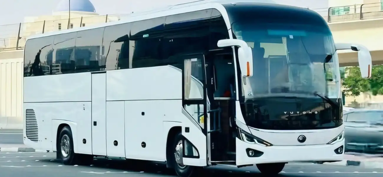 Rugby team players transport charter bus and coach rental Dubai