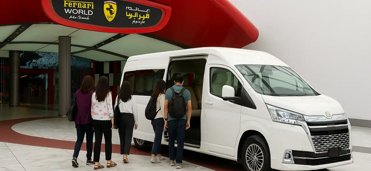 dubai to ferrari world transfer private