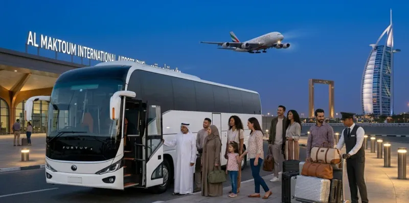 Bus for Al Maktoum Airport Transfer