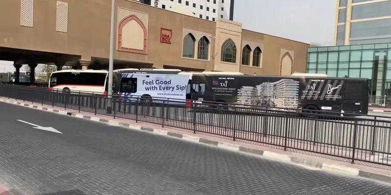 Intercity RTA Public Transport Buses transfer to Zayed Airport