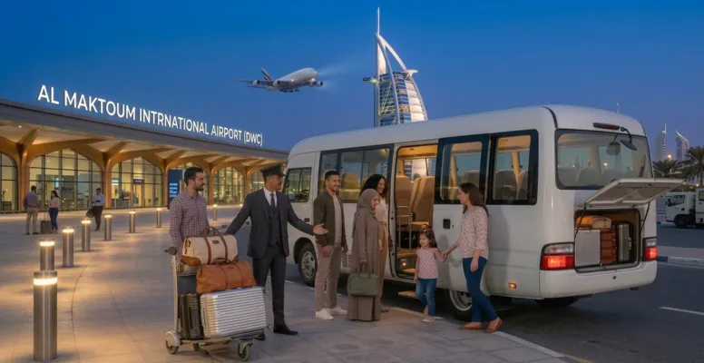 Minibus for DWC Airport Transport