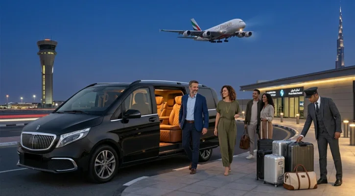 Van for DWC Airport Transfer to Dubai